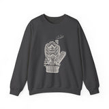 Surreal Christmas Sweatshirt, Mitten Cabin Illusion Art Crewneck, Christmas Gift, Winter Holiday Sweater
