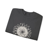 Surreal Garden Sweatshirt, Sunflower Galaxy Illusion Art Crewneck, Gardener Gift, Botanical Plant Tee