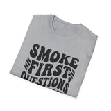Smoke First, Questions Later Shirt, Funny Beekeeper Shirt, Beekeeping Gift, Beekeeper Tee, Honey Lover Gift