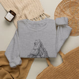 Surreal Bookish Sweatshirt, Book Mountains Illusion Art Crewneck, Book Lover Gift, Reader Tee, Dark Academia Shirt