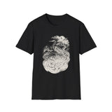 Surreal Bird Shirt, Heron Constellation Illusion Art Tee, Bird Lover Gift, Birdwatching Tee