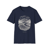 Surreal Runner Shirt, Track to River Illusion Art Tee, Runner Gift, Running Tee, Marathon Gift