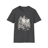 Surreal Christmas Shirt, Gift Box Forest Door Illusion Art Tee, Christmas Gift, Winter Holiday Tee