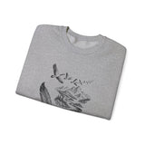 Surreal Bird Sweatshirt, Feather Quill River Illusion Art Crewneck, Bird Lover Gift, Birdwatching Tee