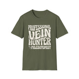 Professional Vein Hunter Shirt, Funny Phlebotomist Shirt, Phlebotomy Gift, Lab Tech Tee, Lab Week Gift