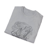 Surreal Bookish Shirt, Book Boat Illusion Art Tee, Book Lover Gift, Reader Tee, Dark Academia Shirt