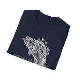 Surreal Angler Shirt, Fish to Island Illusion Art Tee, Fishing Gift, Angler Tee, Fisherman Gift