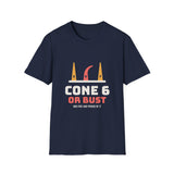 Cone 6 or Bust Shirt, Funny Pottery Shirt, Kiln Firing Ceramic Artist Gift, Potter Tee, Mid Fire Ceramics T-Shirt