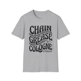Chain Grease Cologne Shirt, Funny Cyclist Shirt, Cyclist Gift, Bike Tee, Cycling Lover Gift
