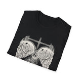 Surreal Cat Shirt, Cat Window City Illusion Art Tee, Cat Lover Gift, Vintage Engraving Cat Tee