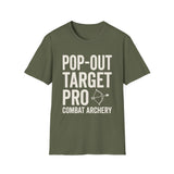 Pop-Out Target Pro Shirt, Funny Combat Archery Shirt, Archery Gift, Archer Tee, Combat Archery Gift