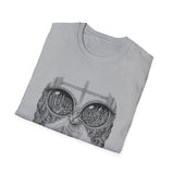 Surreal Cat Shirt, Cat Window City Illusion Art Tee, Cat Lover Gift, Vintage Engraving Cat Tee