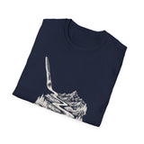 Surreal Artist Shirt, Paintbrush River Illusion Art Tee, Artist Gift, Painter Tee, Vintage Engraving Tee