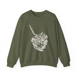 Surreal Artist Sweatshirt, Paintbrush River Illusion Art Crewneck, Artist Gift, Painter Tee, Vintage Engraving Tee