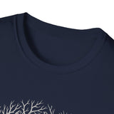 Surreal Forest Shirt, Moon Antlers Illusion Art Tee, Wildlife Nature Tee, Outdoor Lover Gift