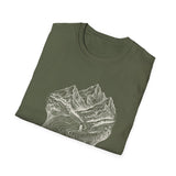 Surreal Hiker Shirt, Map to Mountains Illusion Art Tee, Hiker Gift, Hiking Tee, Outdoor Lover Gift