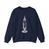 Surreal Christmas Sweatshirt, Christmas Tree Candle Illusion Art Crewneck, Christmas Gift, Winter Holiday Sweater