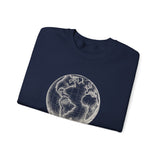 Surreal Travel Sweatshirt, Globe Hot Air Balloon Illusion Art Crewneck, Adventure Gift, Wanderlust Tee