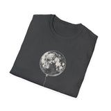 Surreal Celestial Shirt, Moon Balloon Illusion Art Tee, Moon Phase Tee, Mystical Witchy Gift