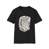 Surreal Forest Shirt, Forest Owl Illusion Art Tee, Wildlife Nature Tee, Outdoor Lover Gift
