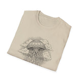 Surreal Ocean Shirt, Jellyfish Rain Illusion Art Tee, Whale Sea Life Tee, Beach Lover Gift