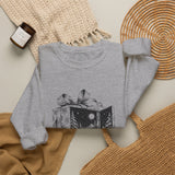 Surreal Christmas Sweatshirt, Gift Box Forest Door Illusion Art Crewneck, Christmas Gift, Winter Holiday Sweater