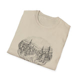 Surreal Coffee Shirt, Coffee Steam Town Illusion Art Tee, Coffee Lover Gift, Vintage Engraving Tee