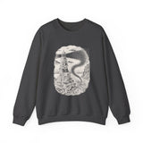 Surreal Bookish Sweatshirt, Book Lighthouse Illusion Art Crewneck, Book Lover Gift, Reader Tee, Dark Academia Shirt