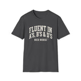 Fluent in A's, B's & D's Shirt, Funny NICU Nurse Shirt, Neonatal Nurse Gift, NICU Christmas Tee, Nurse Gift