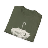 Surreal Celestial Shirt, Umbrella Full of Stars Illusion Art Tee, Moon Phase Tee, Mystical Witchy Gift