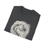 Surreal Celestial Shirt, Milky Way Teapot Illusion Art Tee, Moon Phase Tee, Mystical Witchy Gift