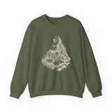 Surreal Bookish Sweatshirt, Book Mountains Illusion Art Crewneck, Book Lover Gift, Reader Tee, Dark Academia Shirt
