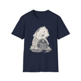 Surreal Farmer Shirt, Starry Barn Illusion Art Tee, Farmer Gift, Farm Tee, Vintage Engraving Tee