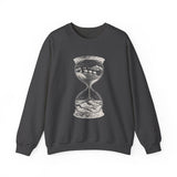Surreal Travel Sweatshirt, Hourglass Desert Ocean Illusion Art Crewneck, Adventure Gift, Wanderlust Tee