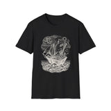 Surreal Bookish Shirt, Book Boat Illusion Art Tee, Book Lover Gift, Reader Tee, Dark Academia Shirt
