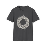 Surreal Christmas Shirt, Wreath Village Illusion Art Tee, Christmas Gift, Winter Holiday Tee