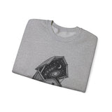 Surreal Farmer Sweatshirt, Starry Barn Illusion Art Crewneck, Farmer Gift, Farm Tee, Vintage Engraving Tee