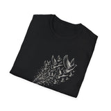 Surreal Firefighter Shirt, Fire Hose Doves Illusion Art Tee, Firefighter Gift, Vintage Engraving Tee
