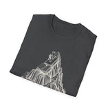 Surreal Bookish Shirt, Book Mountains Illusion Art Tee, Book Lover Gift, Reader Tee, Dark Academia Shirt