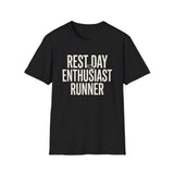 Rest Day Enthusiast Shirt, Funny Runner Shirt, Runner Gift, Running Tee, Marathon Gift