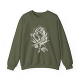 Surreal Garden Sweatshirt, Rose Staircase Illusion Art Crewneck, Gardener Gift, Botanical Plant Tee