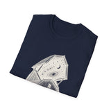 Surreal Farmer Shirt, Starry Barn Illusion Art Tee, Farmer Gift, Farm Tee, Vintage Engraving Tee