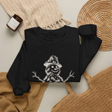 Surreal Christmas Sweatshirt, Snowman Mountain Illusion Art Crewneck, Christmas Gift, Winter Holiday Sweater