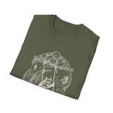 Surreal Celestial Shirt, Moon Swing Fox Illusion Art Tee, Moon Phase Tee, Mystical Witchy Gift