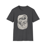 Surreal Forest Shirt, Howl to the Moon Illusion Art Tee, Wildlife Nature Tee, Outdoor Lover Gift
