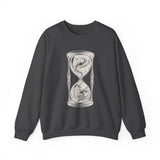 Surreal Celestial Sweatshirt, Star Hourglass Illusion Art Crewneck, Moon Phase Tee, Mystical Witchy Gift