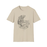 Surreal Plumber Shirt, Pipes to River Illusion Art Tee, Plumber Gift, Plumbing Tee, Tradesman Gift
