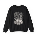 Surreal Bookish Sweatshirt, Book Boat Illusion Art Crewneck, Book Lover Gift, Reader Tee, Dark Academia Shirt