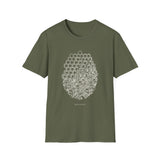 Surreal Beekeeper Shirt, Honeycomb to City Illusion Art Tee, Beekeeping Gift, Beekeeper Tee, Honey Lover Gift