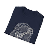 Surreal Celestial Shirt, Key to the Sky Illusion Art Tee, Moon Phase Tee, Mystical Witchy Gift